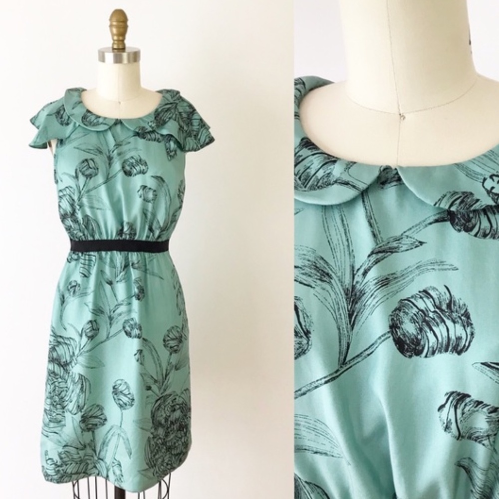 ANTHROPOLOGIE Leifsdottir Silk Iskaldur Dress 10